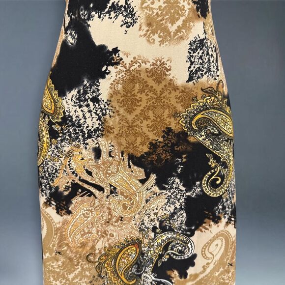 y2k baroque paisley slinky fairycore boho maxi dress - Picture 3 of 7